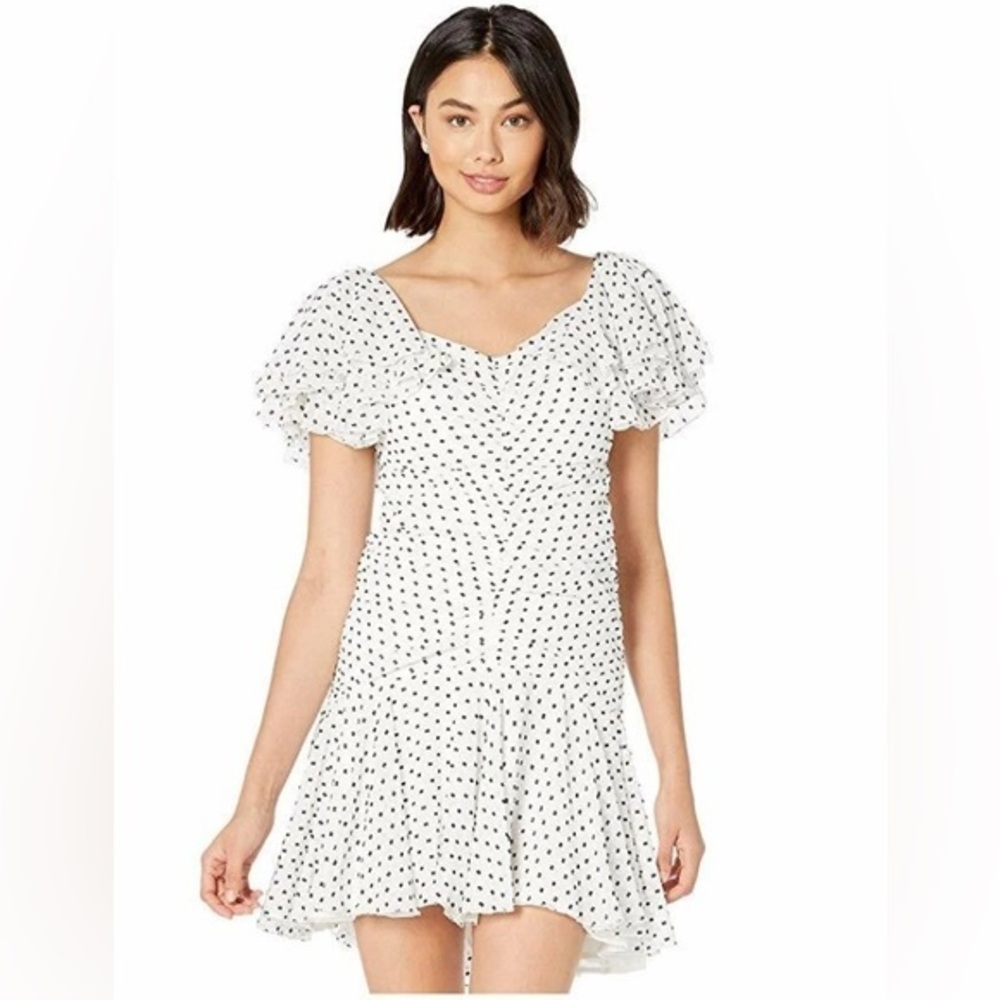 NWT Anthropologie Bardot Jessie Polka Dot Mini Dress